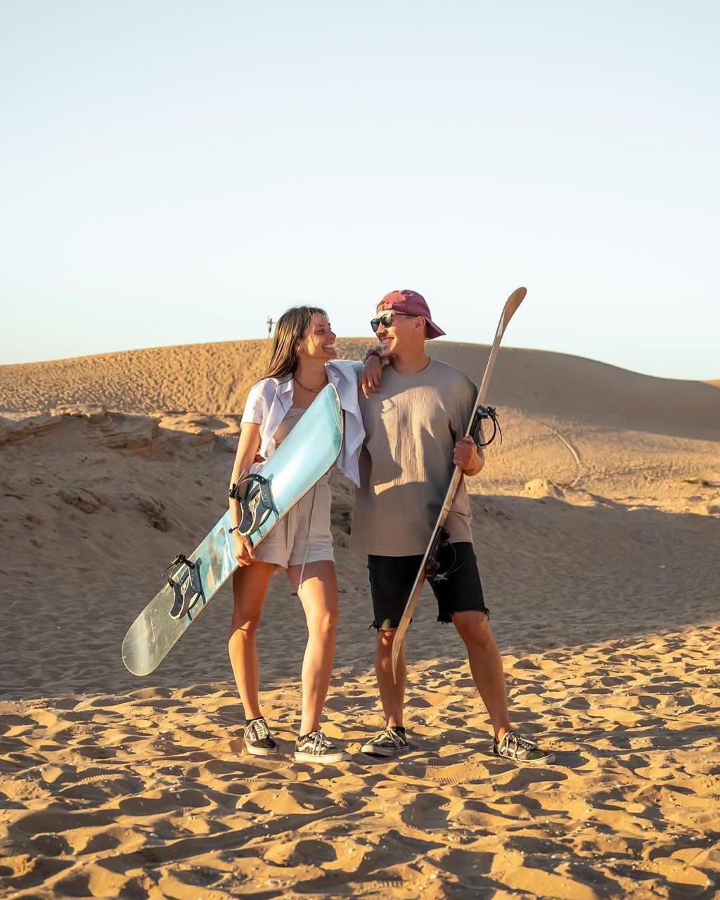 Sandboarding on the Dunes